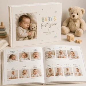 Baby First Year Photo Book | Color kraft