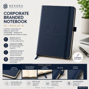 Corporate Branded Notebook A5 – Pack of 10 | Color kraft