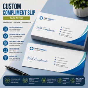 Custom Compliment Slip – Pack of 100 | Color Craft