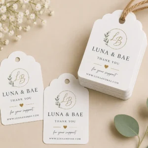 Custom Logo Gift Tags – Pack of 50 | Color kraft