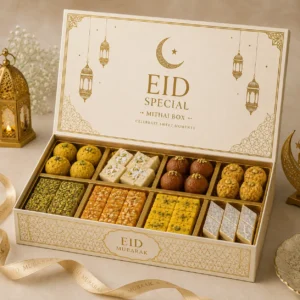 Eid Special Mithai Box – Gold Border Print | Color kraft