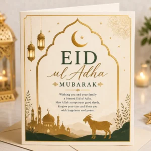 Eid ul Adha Greeting Card | Color kraft