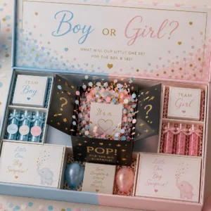 Gender Reveal Surprise Box – Confetti Explosion | Color kraft
