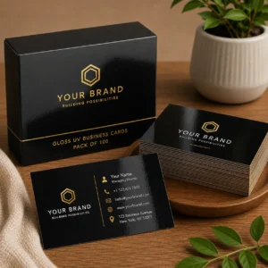 Gloss UV Business Cards – Pack of 100 | Color kraft