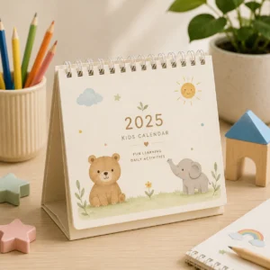 Kids Activity Mini Desk Calendar | Color kraft