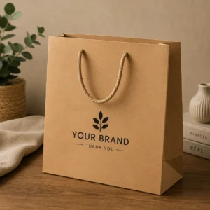 Kraft Shopping Bag with Rope Handle – Pack of 20 | Color Kraft