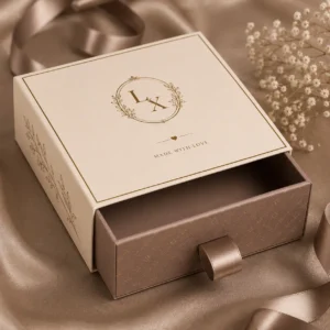 Luxury Drawer Slide Box with Satin Ribbon Tab | Color kraft