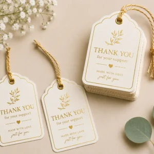 Luxury Gold Foil Gift Tags – Pack of 20 | Color kraft