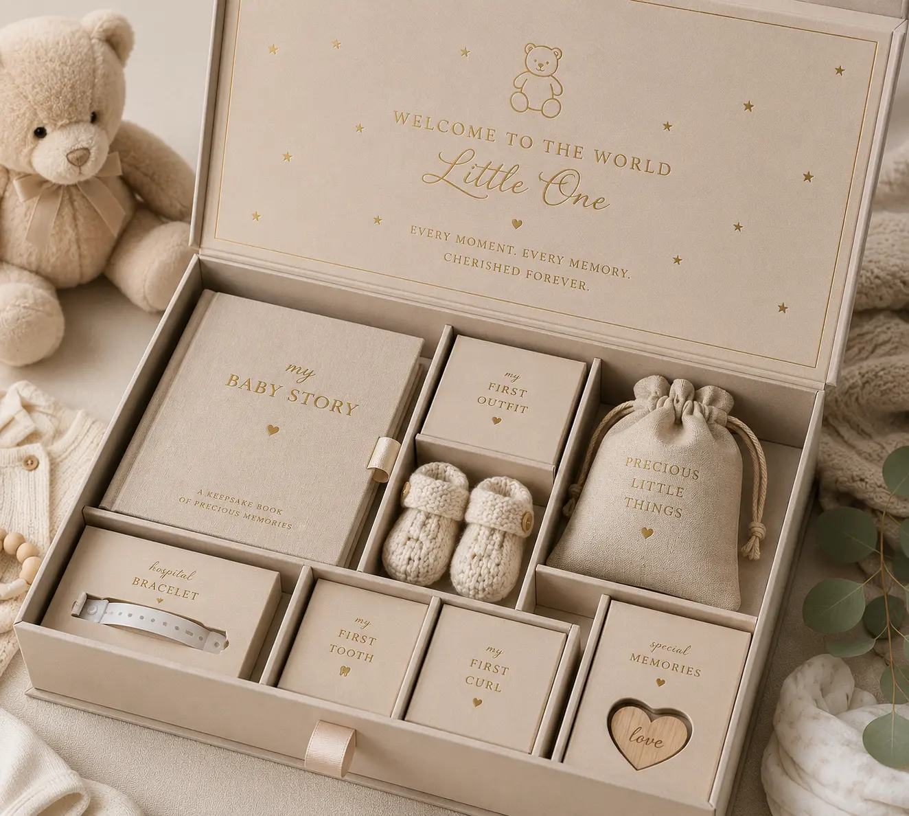 Newborn Keepsake Memory Box | Color kraft