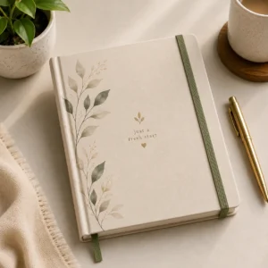 Personalized A5 Diary – Ruled with Date Pages | Color kraft