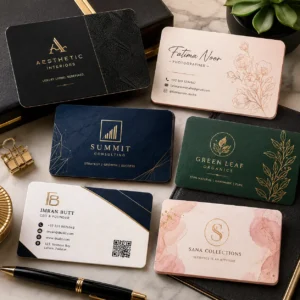 Premium Business Cards – Matte/Gloss Lamination | Color kraft