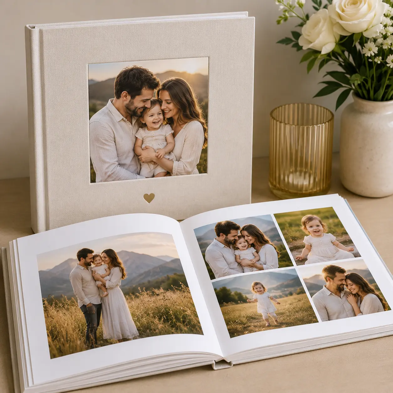 Premium Hardcover Photo Album – 30 Pages | Color kraft