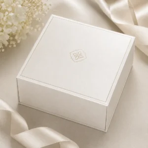 Premium Pearl White Rigid Gift Box | Color kraft