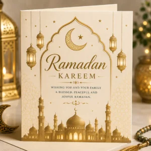 Ramadan Kareem Greeting Card | Color kraft