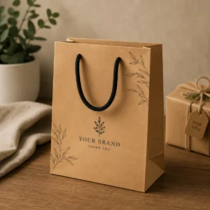 Small Gift Paper Bag – Custom Print – Pack of 20 | Color Kraft