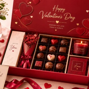 Valentine's Day Chocolate Hamper Box | Color kraft