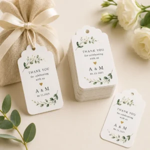Wedding Favor Gift Tags – Pack of 50 | Color kraft
