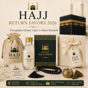 Hajj Return Favors 2026 – Thoughtful Islamic Gifts to Share Barakah